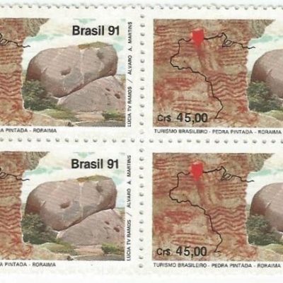 QC1742MINT - TURISMO BRASILEIRO PEDRA PINTADA/RORAIMA E DEDO DE DEUS - RIO DE JANEIRO - 1991 - MINT