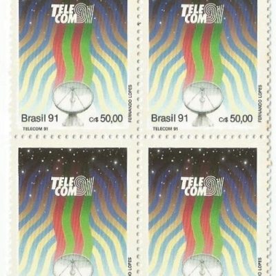 QC1752MINT - 6ª EXPOSIÇÃO MUNDIAL DE TELECOMUNICAÇÕES TELECOM 91- 1991 - MINT