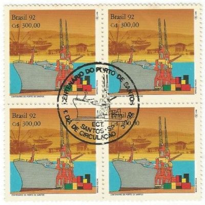 QC1775CBC - 100 ANOS DO PORTO DE SANTOS - 1992 - CBC