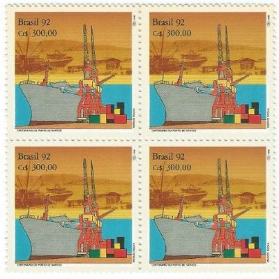 QC1775MINT - 100 ANOS DO PORTO DE SANTOS - 1992 - MINT