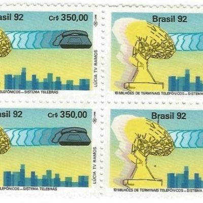 QC1790MINT - 10 MILHÕES DE TERMINAIS TELEFÔNICOS SISTEMA TELEBRÁS - 1992 - MINT