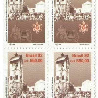 QC1810MINT - HOMENAGEM AOS BOMBEIROS VOLUNTÁRIOS DE JOINVILLE - 1992 - MINT