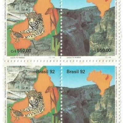QC1811MINT - PARQUE NACIONAL DA SERRA DA CAPIVARA, PATRIMÔNIO CULTURAL DA HUMANIDADE - 1992 - MINT