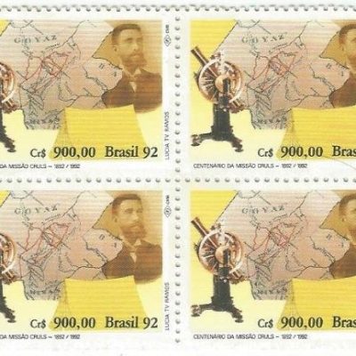 QC1823MINT - CENTENÁRIO DA MISSÃO CRULS - 1992 - MINT