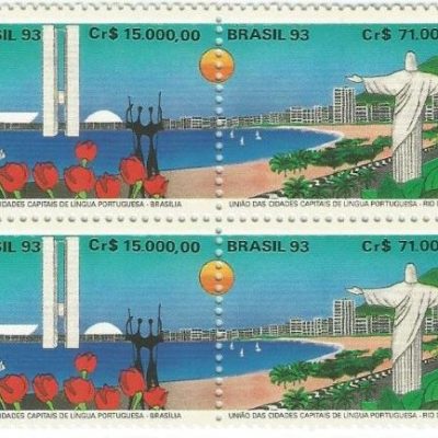QC1849MINT - UNIÃO DAS CIDADES CAPITAIS DE LÍNGUA PORTUGUESA UCCLA - 1993 - MINT