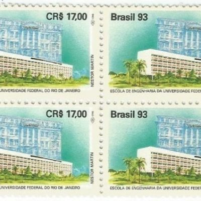 QC1860MINT - ESCOLAS DE ENGENHARIA NO BRASIL - UFRJ E USP - 200 ANOS DA ESCOLA DE ENGENHARIA DA UNIVERSIDADE FEDERAL DO RJ-UFRJ - 1993 - MINT