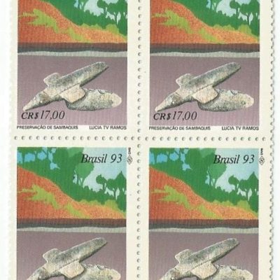 QC1861MINT - PRESERVAÇÃO DOS SAMBAQUIS - PATRIMÔNIOS DA NOSSA PRÉ-HISTÓRIA - 1993 - MINT