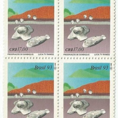 QC1862MINT - PRESERVAÇÃO DOS SAMBAQUIS - PATRIMÔNIOS DA NOSSA PRÉ-HISTÓRIA - 1993 - MINT