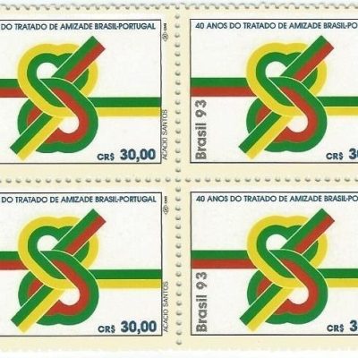 QC1872MINT - 40 ANOS DO TRATADO DE AMIZADE BRASIL/PORTUGAL - 1993 - MINT