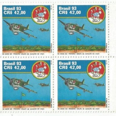 QC1880MINT - 50 ANOS DO PRIMEIRO GRUPO DE AVIAÇÃO DE CAÇA - 1993 - MINT