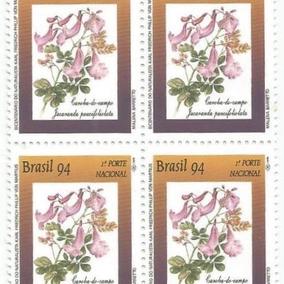 QC1890MINT - PRESERVAÇÃO DA FLORA BICENTENÁRIO DO NASCIMENTO DO NATURALISTA KARL FRIEDRICH PHILLIP VON MARTIUS (1794-1868) - 1994 - MINT
