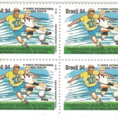 QC1893MINT - CAMPEONATO MUNDIAL DE FUTEBOL, CENTENÁRIO DO FUTEBOL NO BRASIL - 1994 - MINT