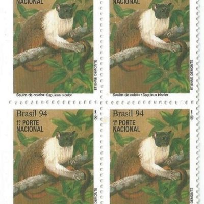 QC1895MINT - PRESERVAÇÃO DA FAUNA MACACOS - 1994 - MINT