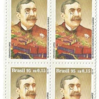QC1973MINT - LITERATURA - 150 ANOS DO NASCIMENTO DE EÇA DE QUEIROZ - 1995 - MINT