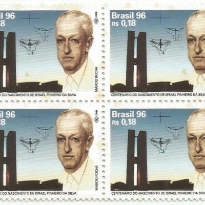 QC1992MINT - CENTENÁRIO DO NASCIMENTO DE ISRAEL PINHEIRO DA SILVA - 1996 - MINT