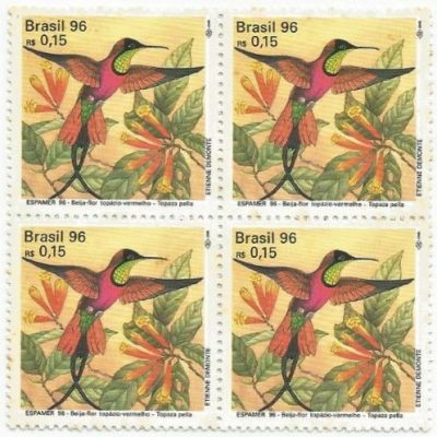 QC1993MINT - ESPAMER EXPOSIÇÃO FILATÉLICA INTERNACIONAL DA AMÉRICA, ESPANHA E PORTUGAL, EM SEVILHA - BEIJA FLORES - 1996 - MINT
