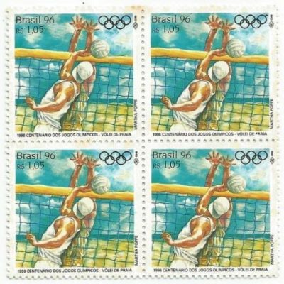 QC1998MINT - CENTENÁRIO DA 1ª OLIMPÍADA DA ERA MODERNA, ATENAS, 1896 E XXVI OLIMPÍADA, ATLANTA, 1996 - 1996 - MINT
