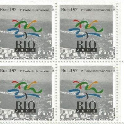 QC2022MINT - CANDIDATURA DO RIO DE JANEIRO AOS XXVIII JOGOS OLÍMPICOS - 1997 - MINT