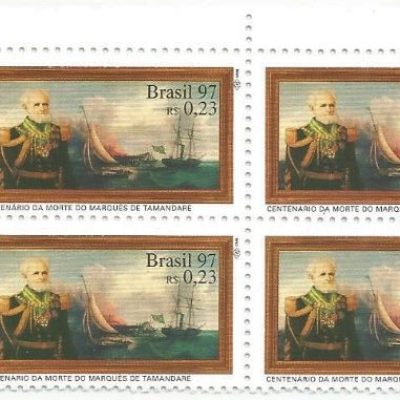 QC2025MINT - CENTENÁRIO DA MORTE DO MARQUÊS DE TAMANDARÉ - 1997 - MINT