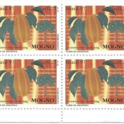 QC2035MINT - FAUNA E FLORA DA AMAZÔNIA - MOGNO E PIRARUCU - 1997 - MINT