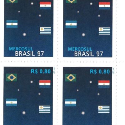 QC2044MINT - MERCOSUL EMISSÃO CONJUNTA COM ARGENTINA, URUGUAI E PARAGUAI - 1997 - MINT
