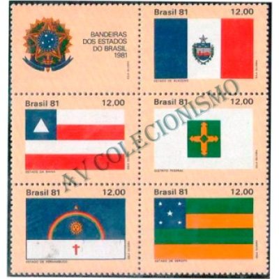SCS1231 - Bandeiras dos Estados Brasileiros - 1981