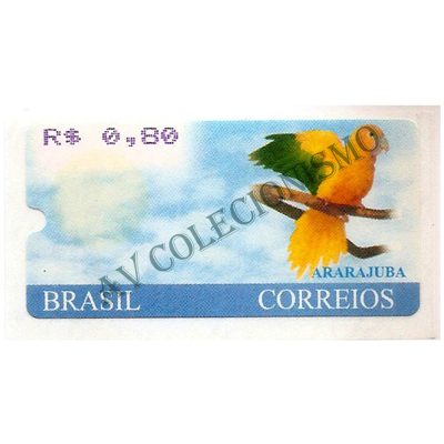 SE24 - Selo Etiqueta- Ararajuba - 2001