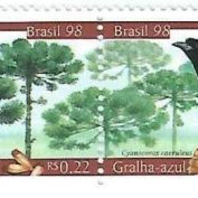 STC2138 - Preservação da Fauna e da Flora - Pinheiro-do-Paraná e Gralha-Azul - 1998 - MINT