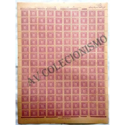 STXF80 - 10 réis Cifra, violeta - 1942