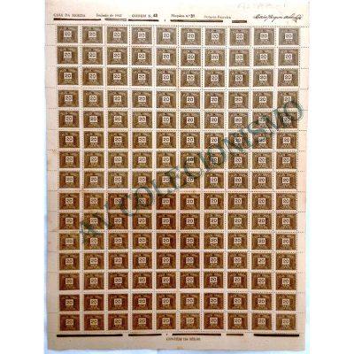 STXF81 - 20 réis Cifra, oliva - 1942