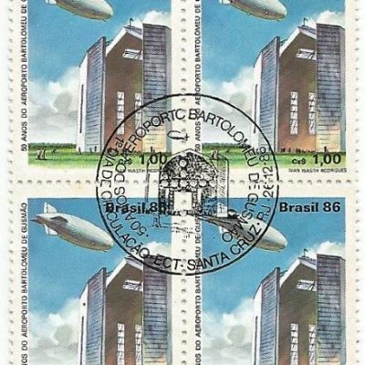QC1541CBC - 50 ANOS DO AEROPORTO BARTOLOMEU DE GUSMÃO - RIO DE JANEIRO - 1986 - CBC